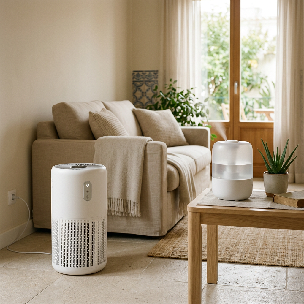 Imagem ilustrativa de purificadores e humidificadores para casa