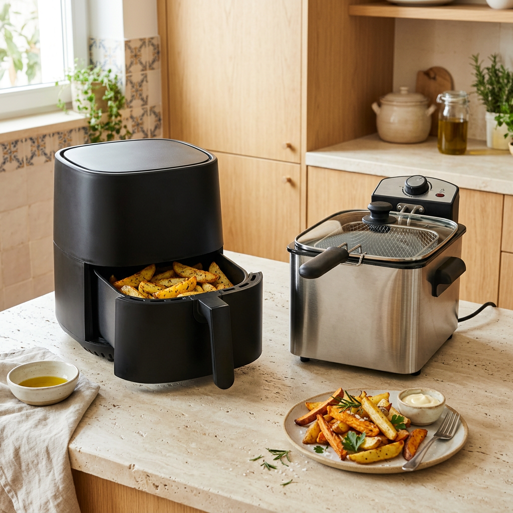 Imagem para Air fryers e fritadeiras em ambiente doméstico
