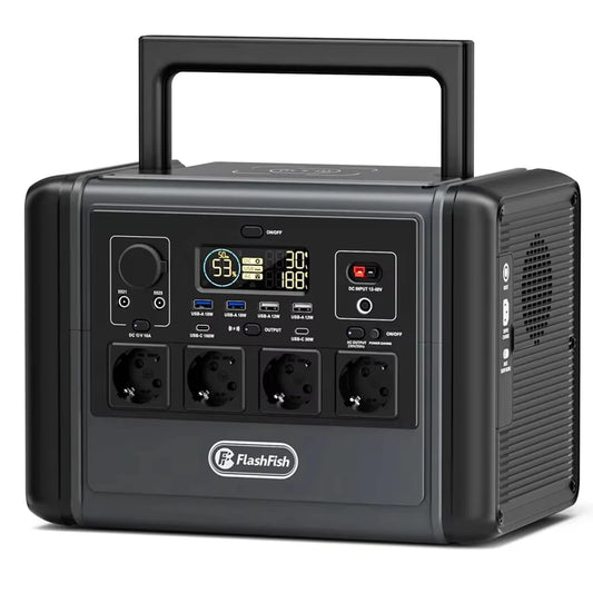 Estação de Energia Portátil 1200W / 768Wh LiFePO4 - Backup Doméstico e Solar - IKERO.ENERGY