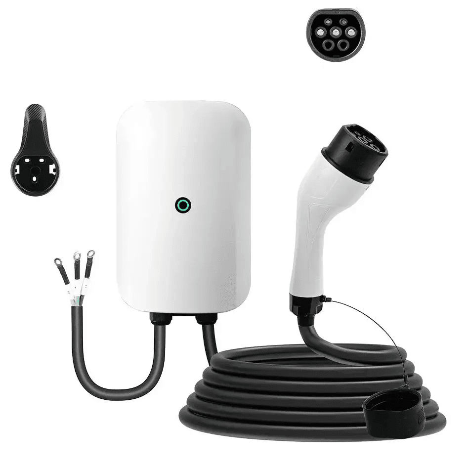 Wallbox 7kW Type 2 com Cabo 10 Metros - Carregador EV Fixo 32A - IKERO.ENERGY