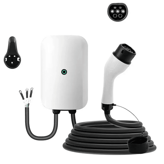Wallbox 7kW Type 2 com Cabo 10 Metros - Carregador EV Fixo 32A - IKERO.ENERGY