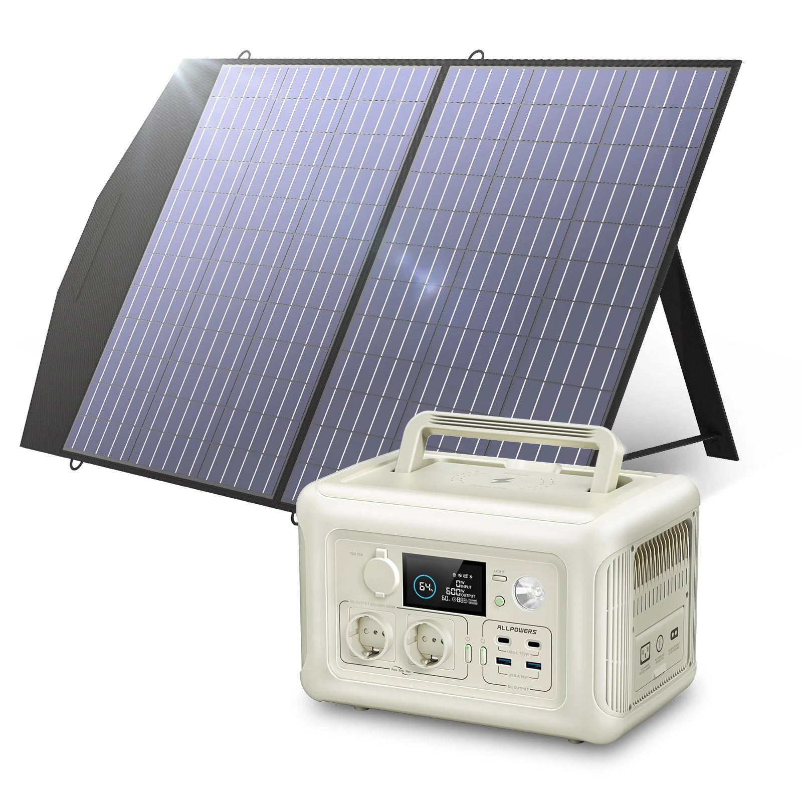 Estação de Energia ALLPOWERS R600 600W / 299Wh + Painel Portátil Opcional - IKERO.ENERGY