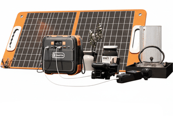 Estação de Energia FlashFish A101 120W / 97Wh + Painel Solar 60W - Kit Completo - IKERO.ENERGY