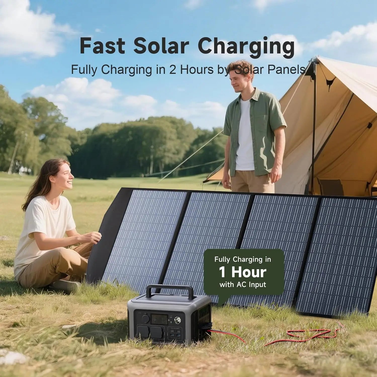 Estação de Energia ALLPOWERS R600 600W / 299Wh UPS + Painel Solar Opcional - IKERO.ENERGY