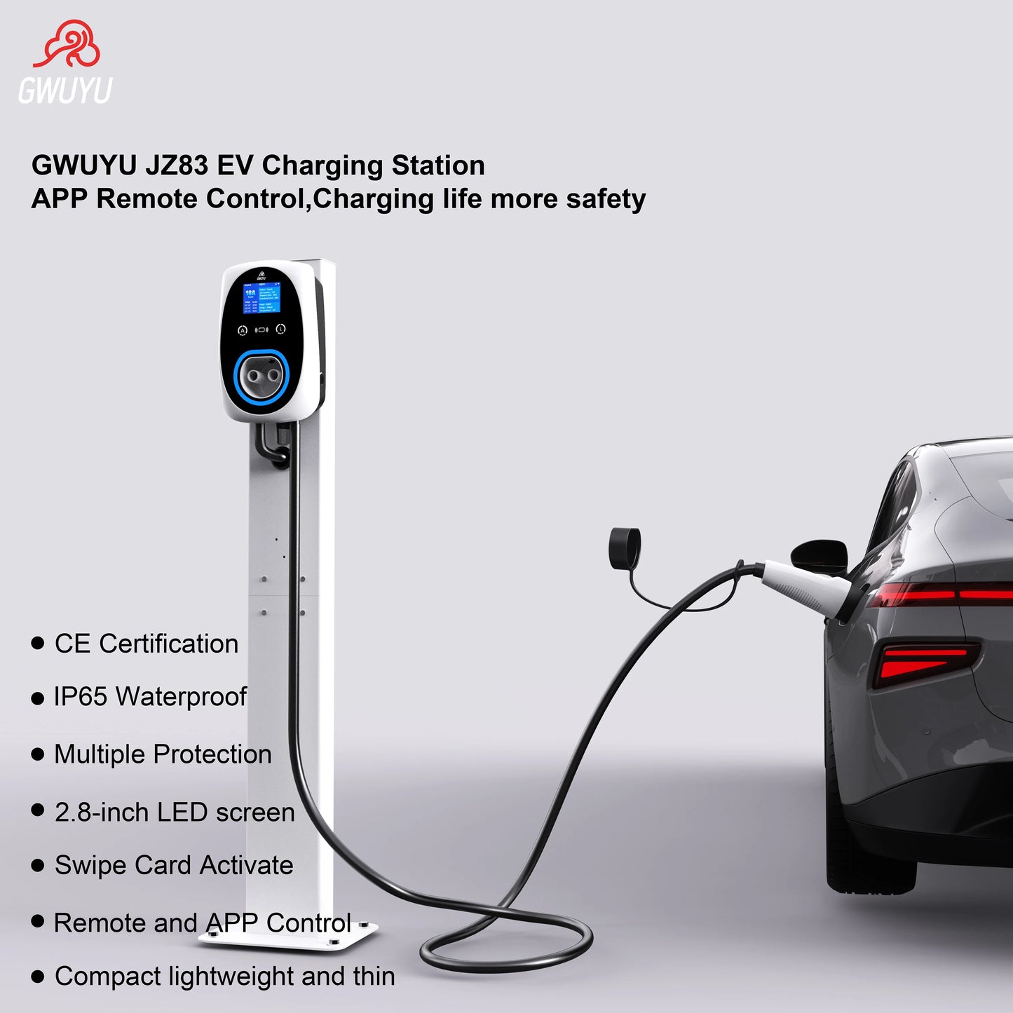 Wallbox GWUYU 11kW 16A Type 2 | Wi-Fi + APP | EVSE Doméstico