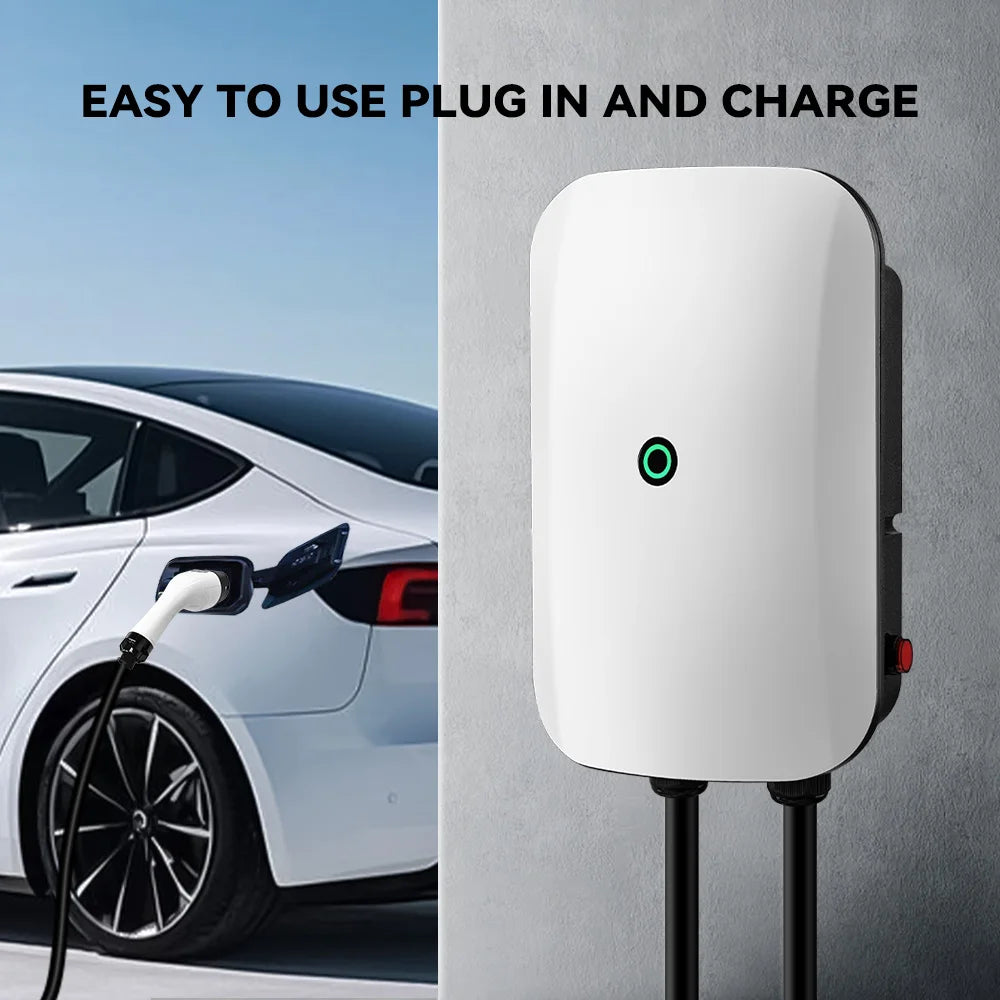 Wallbox JDMEX 7kW 32A Type 2 | IP55 | Cabo 5m | Plug and Play | Monofásico
