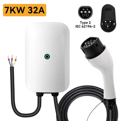 Wallbox JDMEX 7kW 32A Type 2 | IP55 | Cabo 5m | Plug and Play | Monofásico