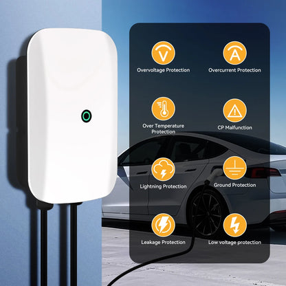 Wallbox JDMEX 7kW 32A Type 2 | IP55 | Cabo 5m | Plug and Play | Monofásico