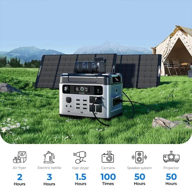 Estação de Energia OUKITEL P2001E Plus 2400W / 2048Wh LiFePO4 + Solar - IKERO.ENERGY