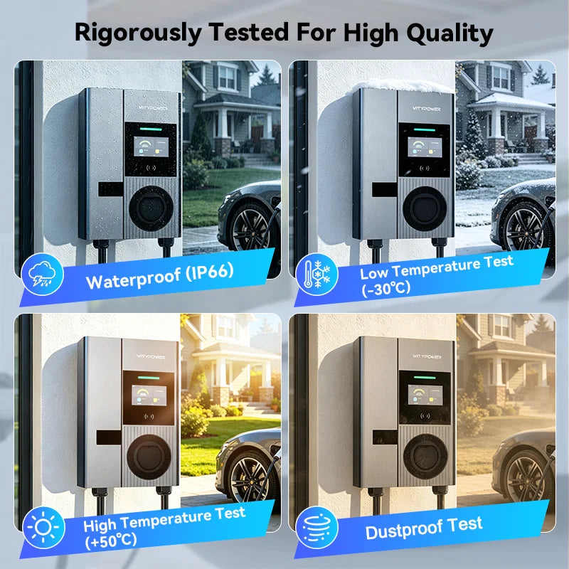 Wallbox WityPower 7 / 11 / 22kW Type 2 | Wi-Fi + APP | IP66 | Corrente Ajustável | TUV/CE