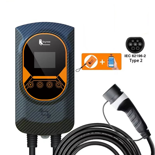 Wallbox Feyree 7.6kW 32A / 11kW 16A / 22kW 32A | Type 2 | Wi-Fi + APP + RFID | IP66