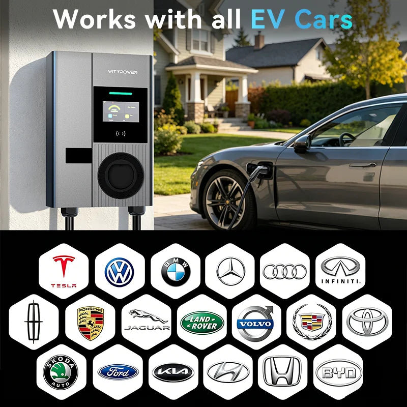 Wallbox WityPower 7 / 11 / 22kW Type 2 | Wi-Fi + APP | IP66 | Corrente Ajustável | TUV/CE