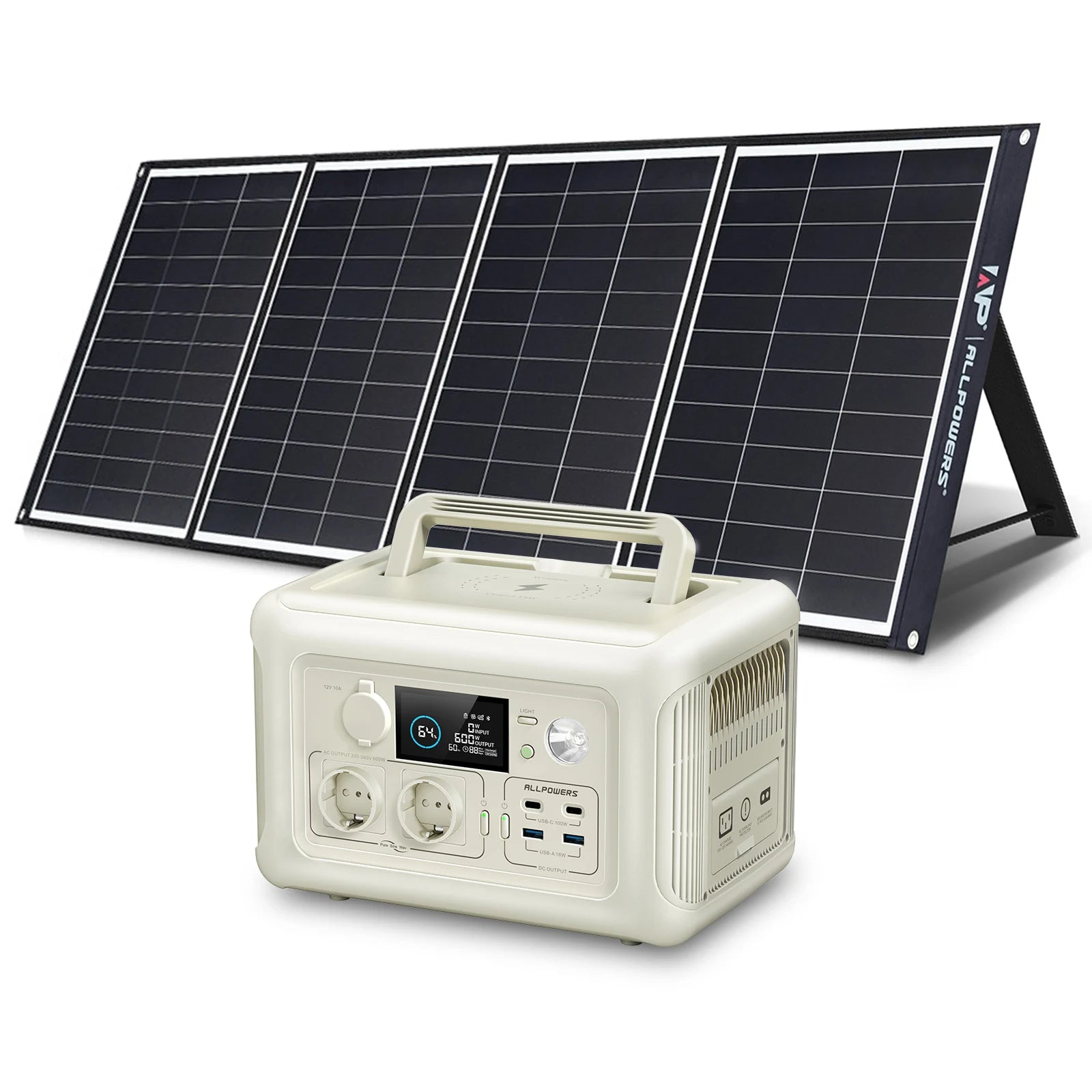 Estação de Energia ALLPOWERS R600 600W / 299Wh + Painel Portátil Opcional - IKERO.ENERGY
