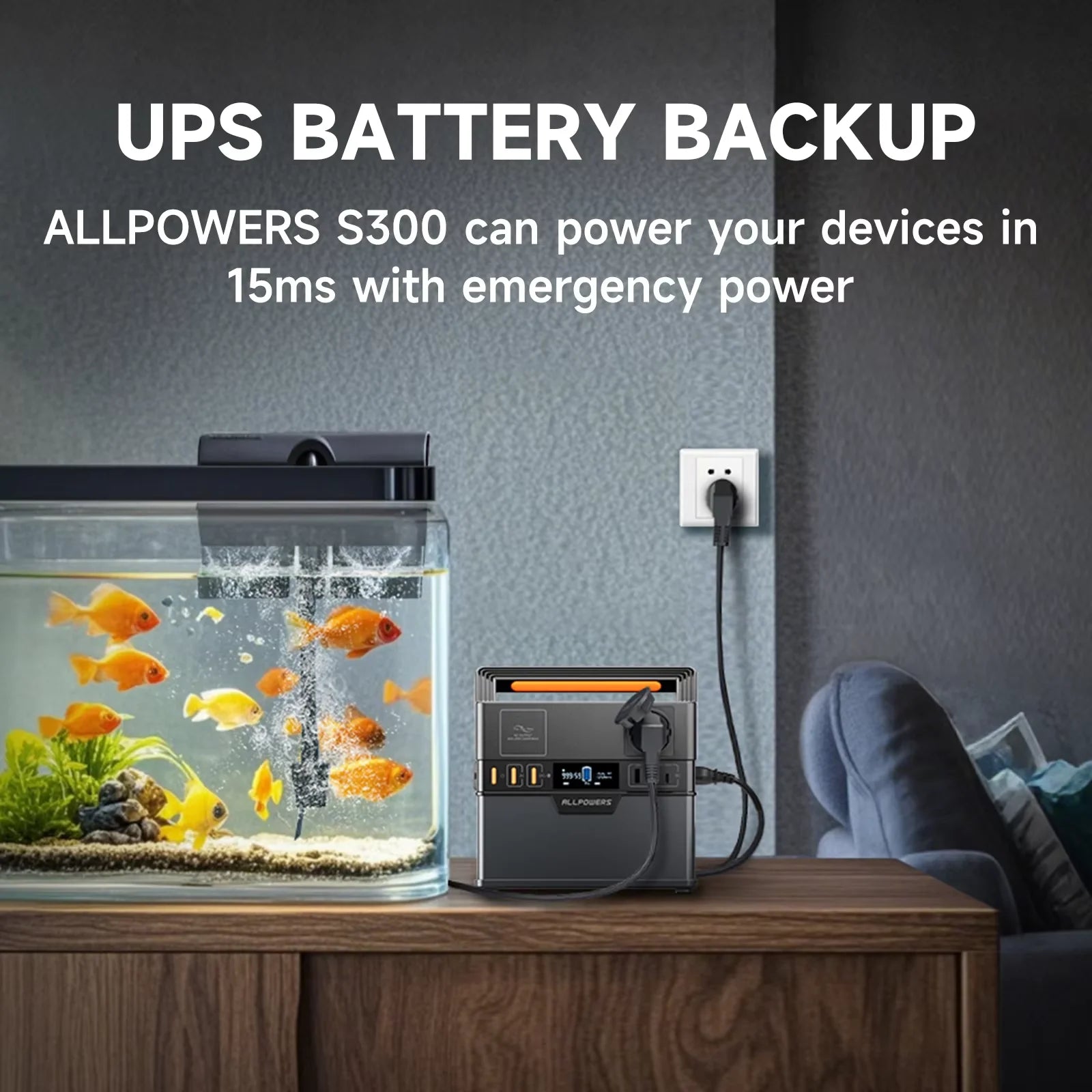 Estação de Energia ALLPOWERS S300 Plus 300W / 288Wh - Compacta e Versátil - IKERO.ENERGY