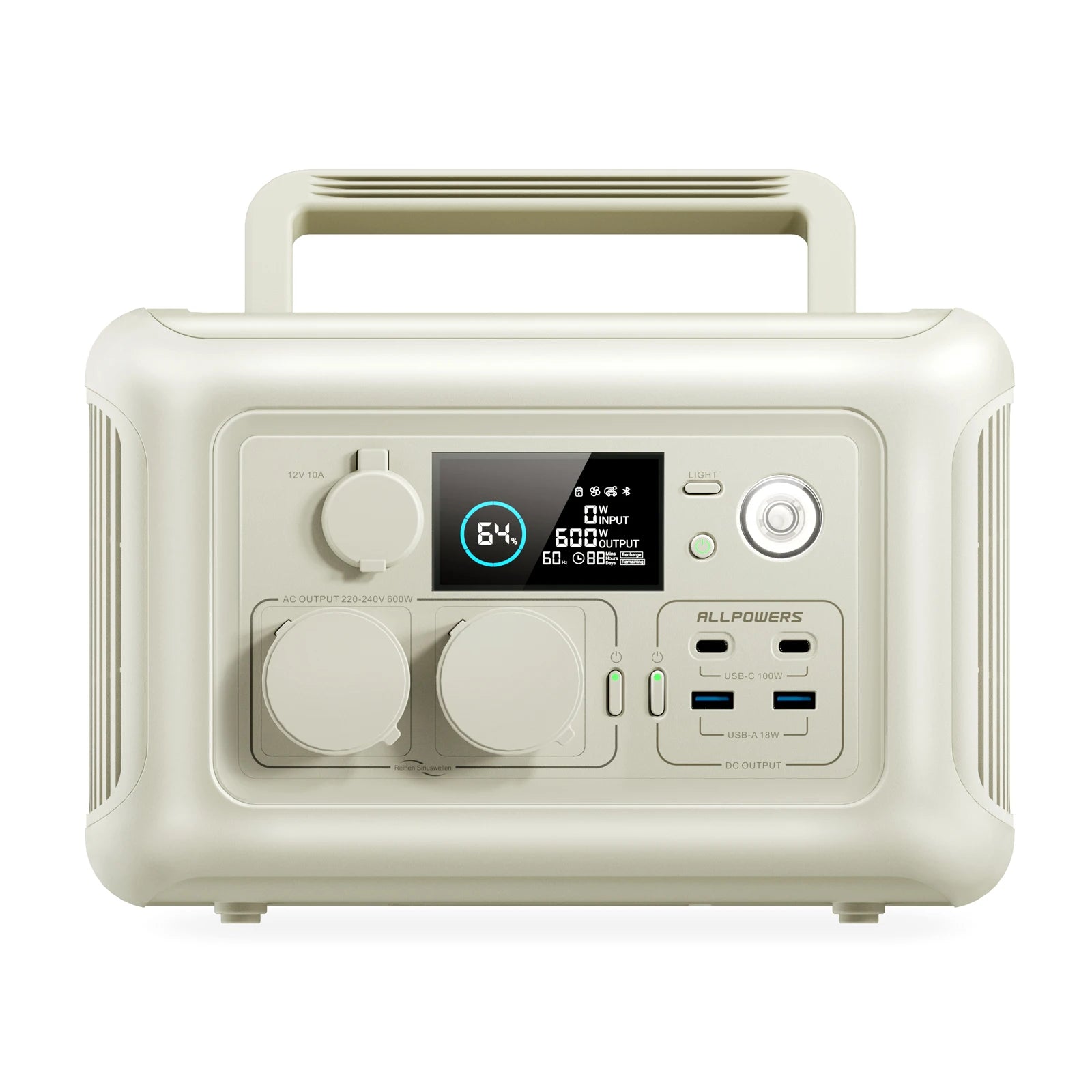 Estação de Energia ALLPOWERS R600 600W / 299Wh + Painel Portátil Opcional - IKERO.ENERGY