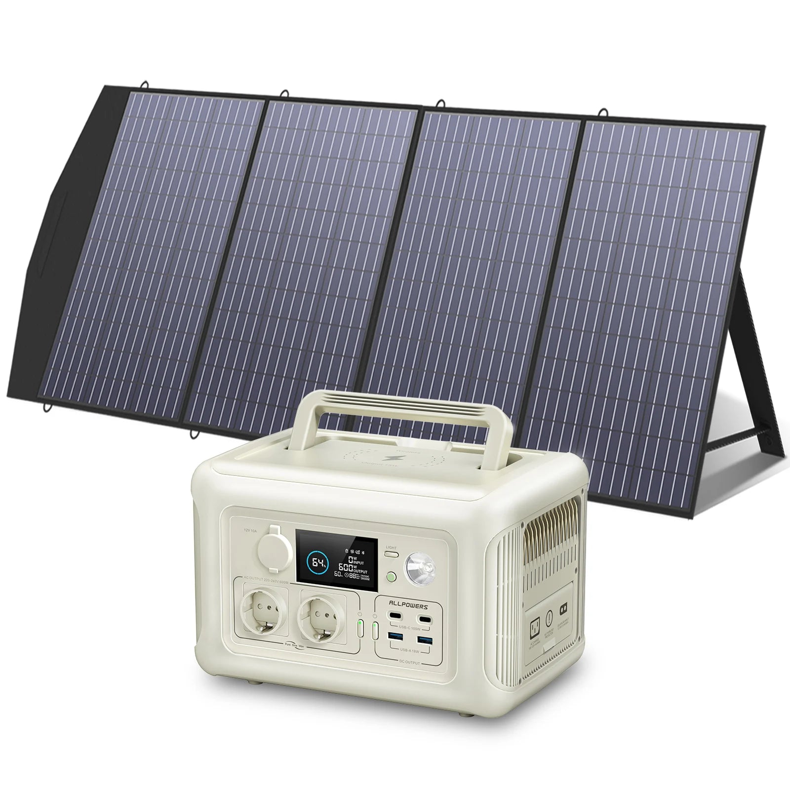 Estação de Energia ALLPOWERS R600 600W / 299Wh + Painel Portátil Opcional - IKERO.ENERGY