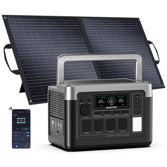 Estação de Energia OUKITEL P1000 Plus 1800W / 1024Wh + Painel Solar 200W - IKERO.ENERGY